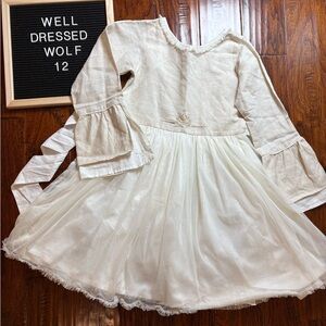 Well dressed wolf Elegant Cream Kids Dress EUC